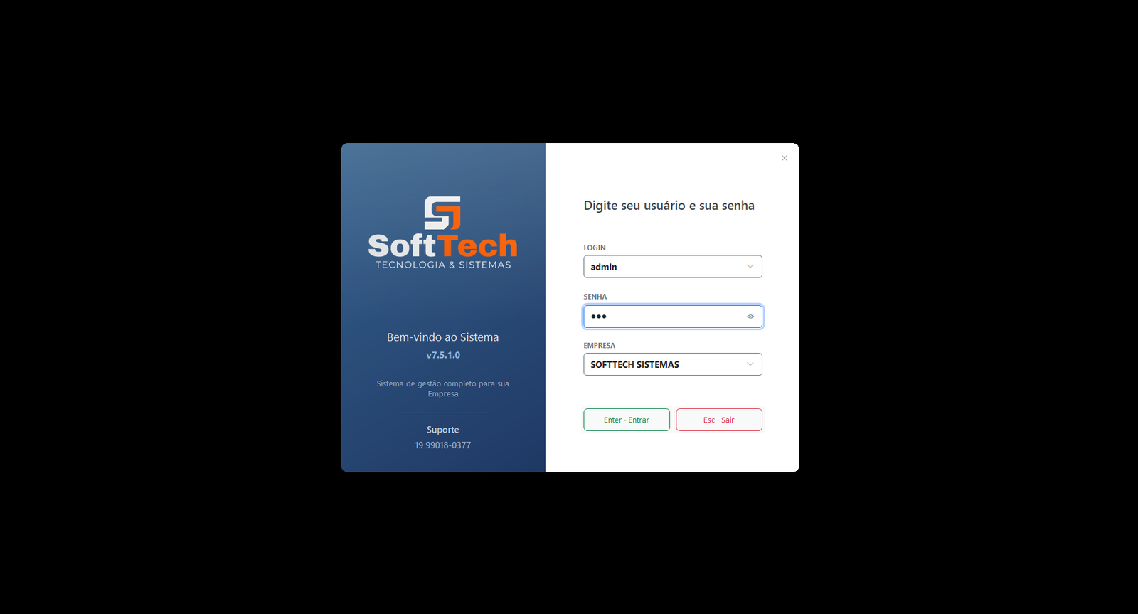 Tela de Login